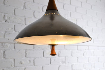 Rare Mid century UFO pendant light by Rite-Light, Australia