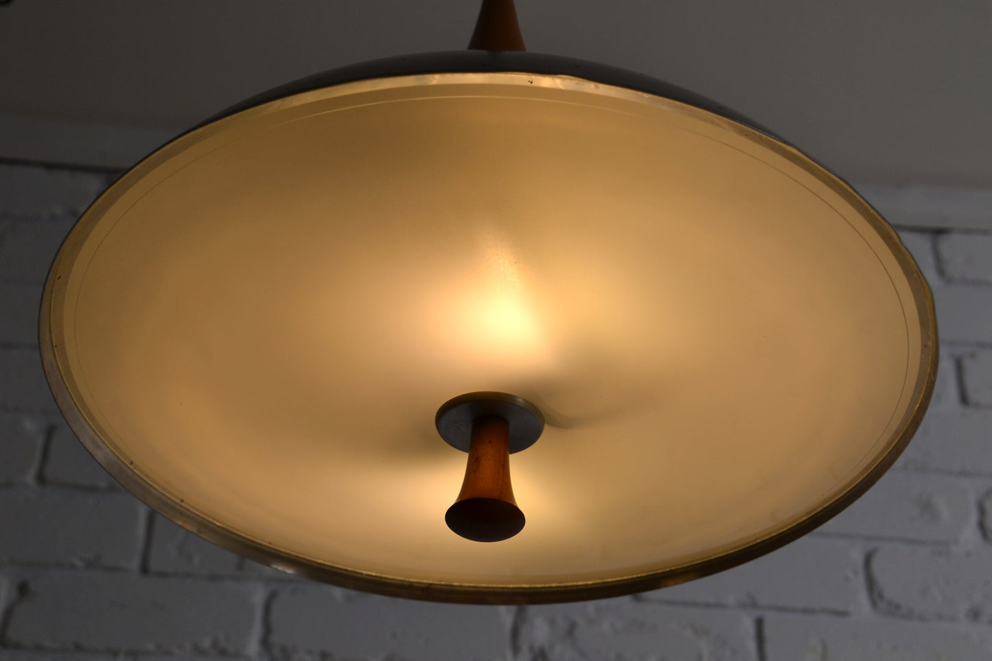 Rare Mid century UFO pendant light by Rite-Light, Australia