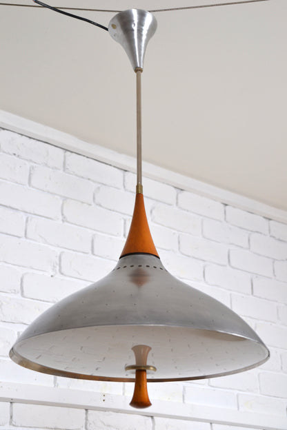 Rare Mid century UFO pendant light by Rite-Light, Australia