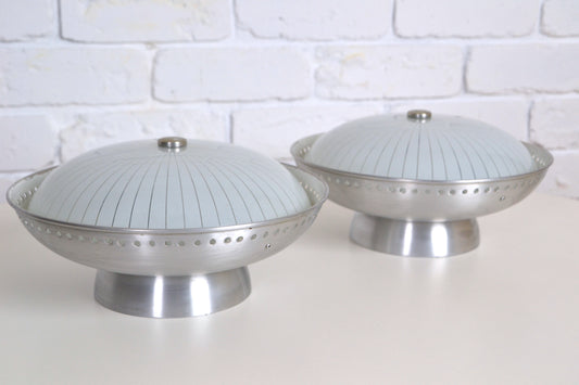 Pair mid century UFO wall / ceiling lights by Kempthorne