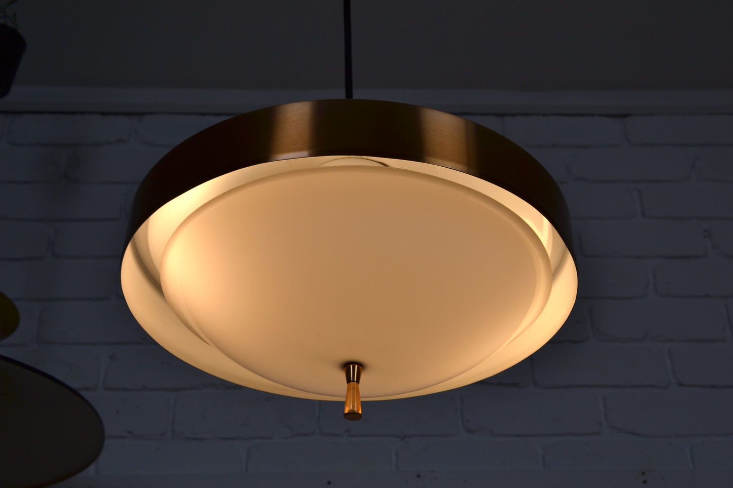 Mid century copper colour pendant light