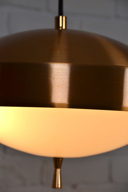 Mid century copper colour pendant light