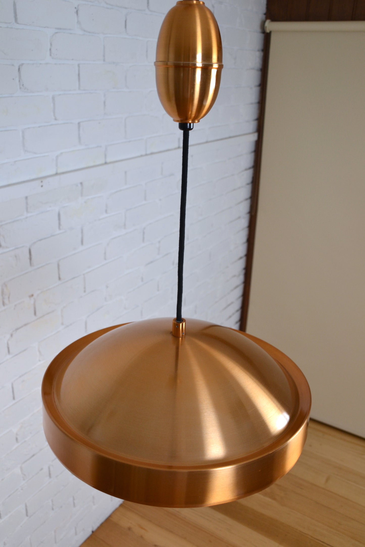 Mid century copper colour pendant light