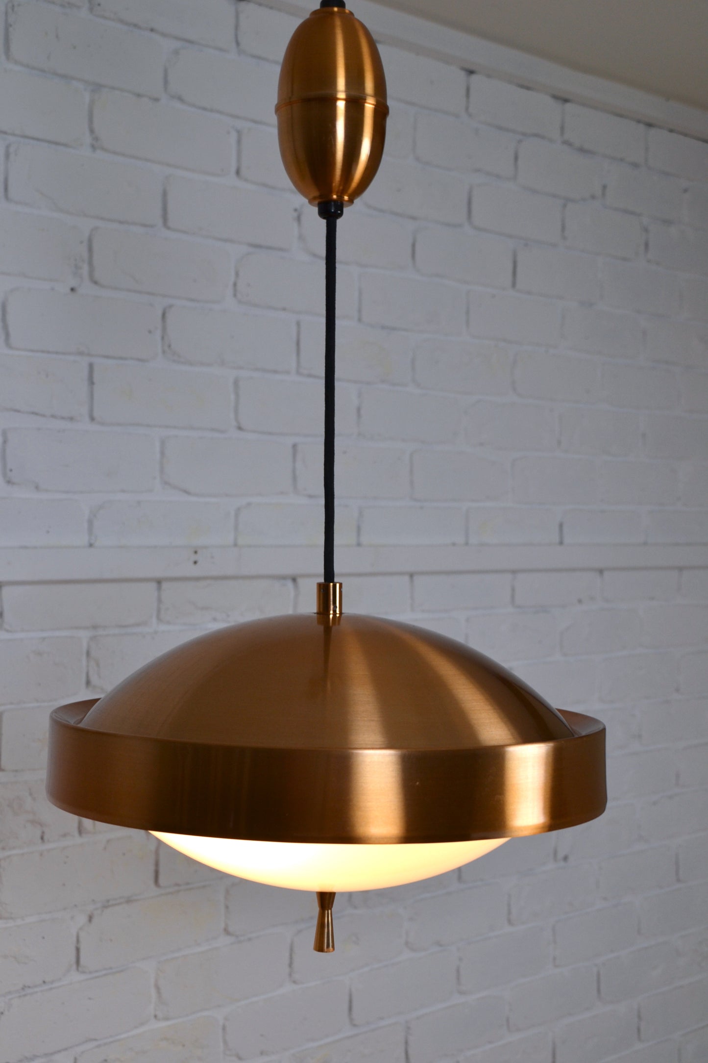 Mid century copper colour pendant light