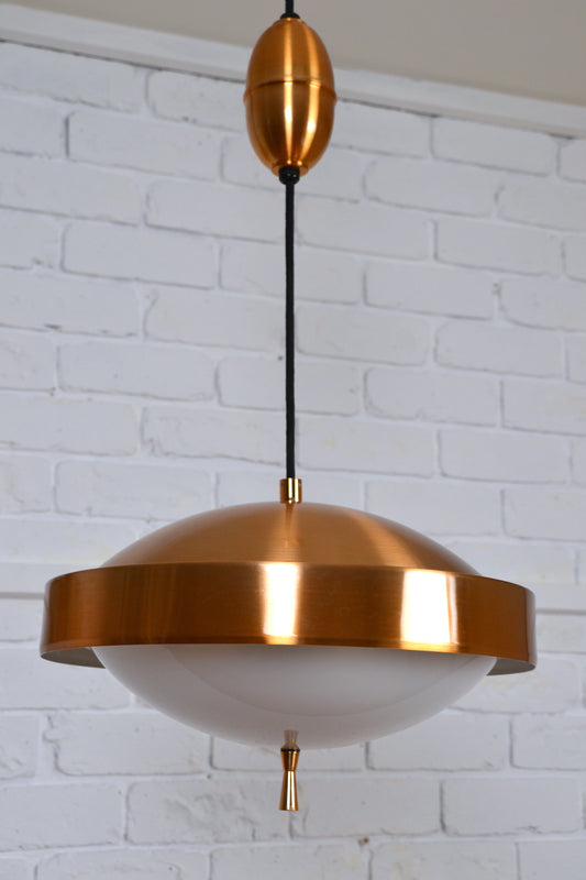 Mid century copper colour pendant light