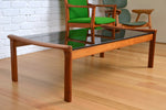 Load image into Gallery viewer, Vintage Australian Tessa large coffee table / glass top
