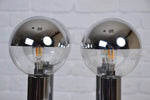 Load image into Gallery viewer, Stunning vintage 1970s mirror globe table lamp / wall lamp by Motoko Ishii
