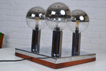 Load image into Gallery viewer, Stunning vintage 1970s mirror globe table lamp / wall lamp by Motoko Ishii
