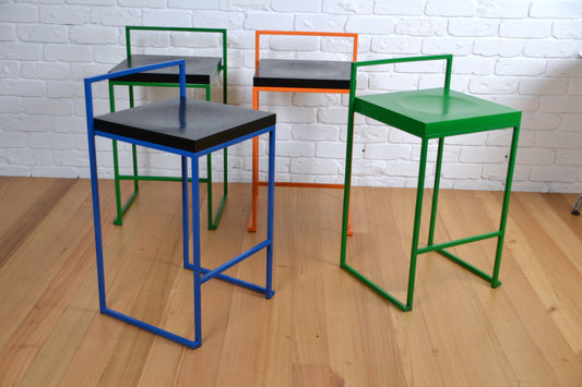 Modern designer bar stool /side table Italy by Enzo Berti