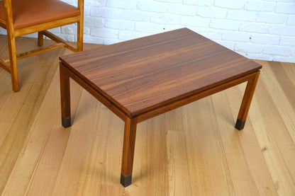 Stunning Chestnut Mid century coffee table by Hans Hermann - restored Blackbean