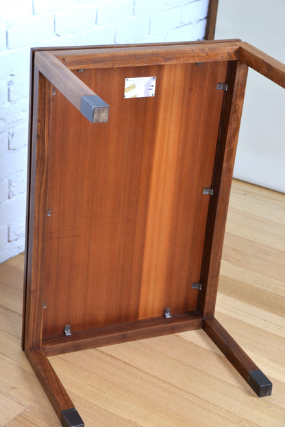 Stunning Chestnut Mid century coffee table by Hans Hermann - restored Blackbean