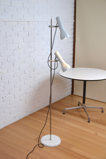 Vintage Oslo floor lamp in white