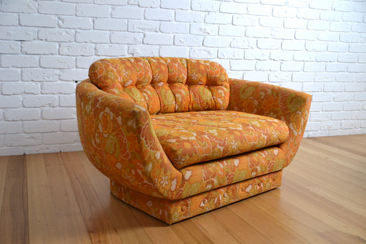 1960s Vintage funky low tub armchair