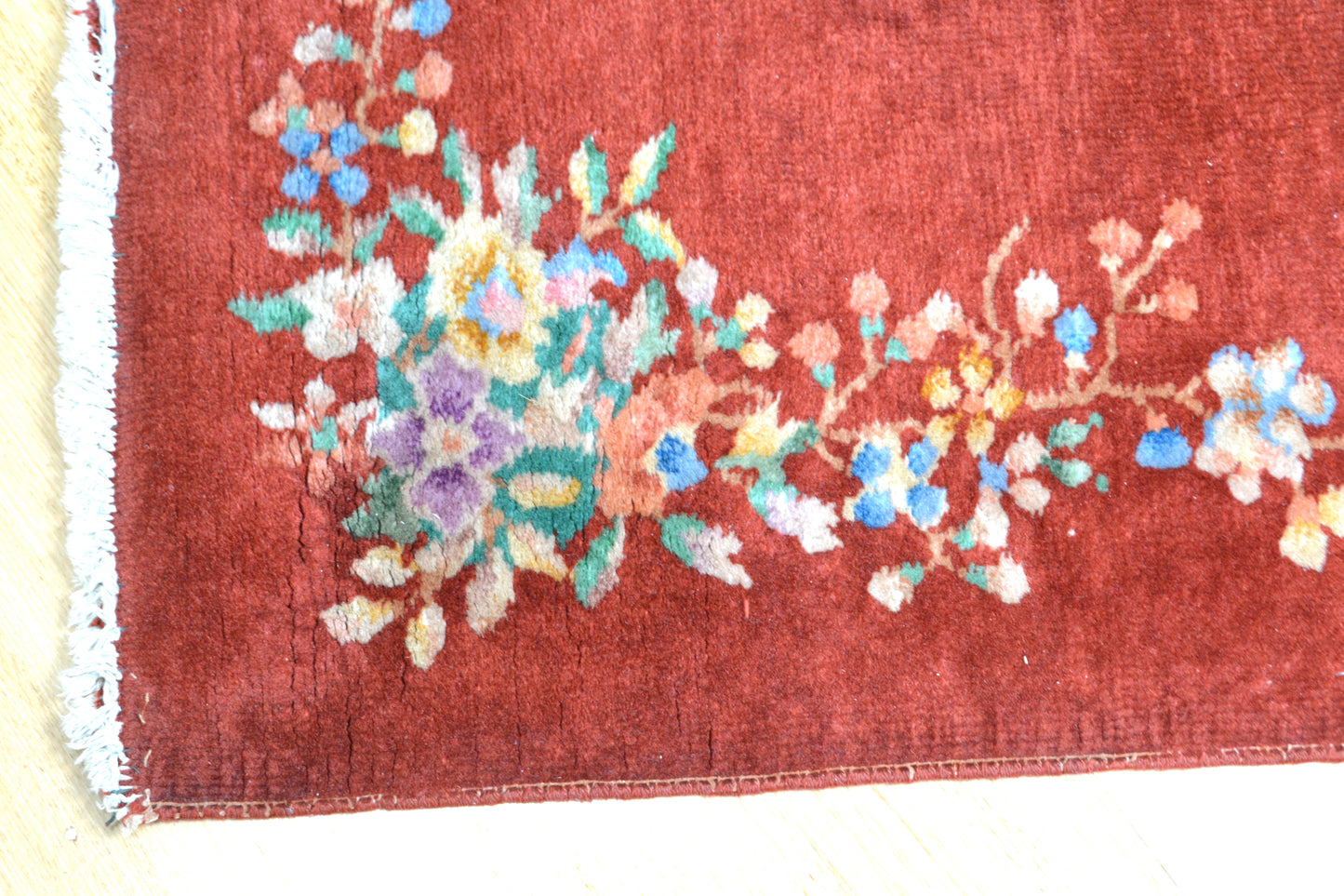 *Rare Chinese Art Deco 1920s wool rug