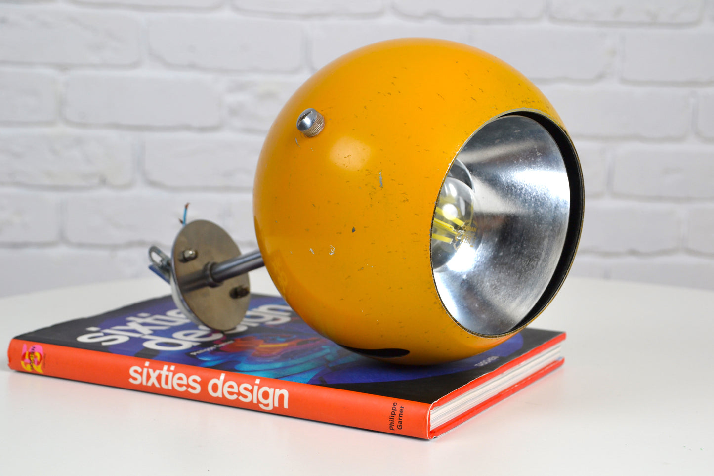 Danish Space aged eyeball wall lamp / Ejner Graae & Henning Helger / Louis Poulsen