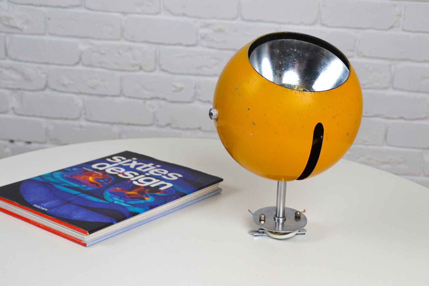 Danish Space aged eyeball wall lamp / Ejner Graae & Henning Helger / Louis Poulsen