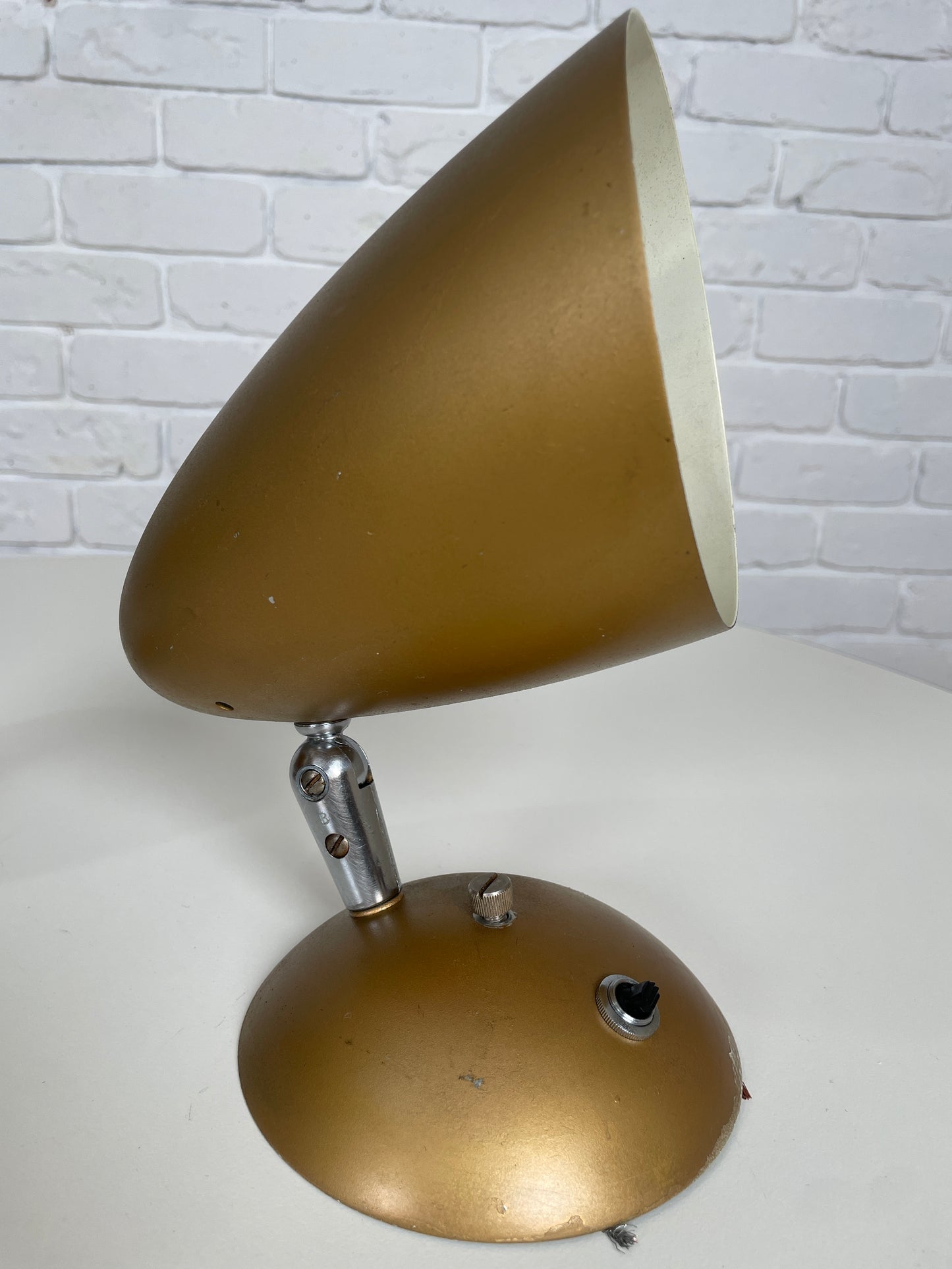 Pair BECO Australian Mid century wall sconce light / lamp - Brown Evans & Co