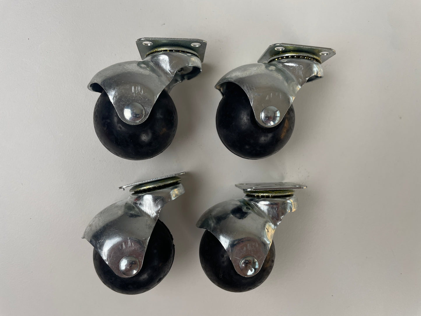 Vintage style rubber ball casters/ furniture wheels